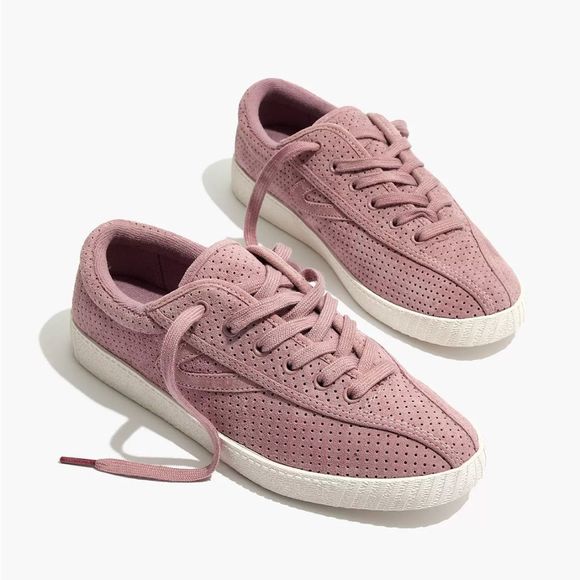 Madewell Shoes - Tretorn • Madewell Rose suede perforated Nylite plus sneaker